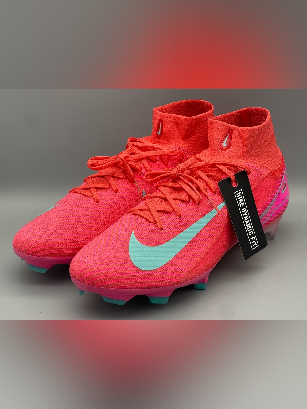 Nike Zoom Mercurial Superfly 10 Elite FG Soccer Cleats Red Size 10.5 FQ1454-800